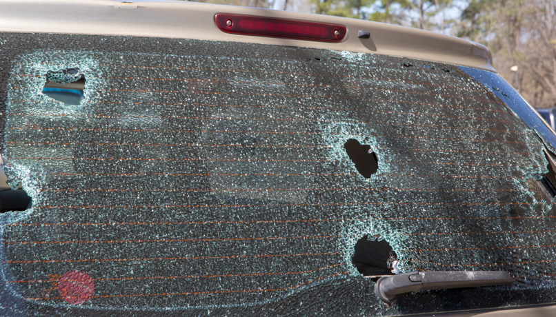 How hail can damage a windscreen